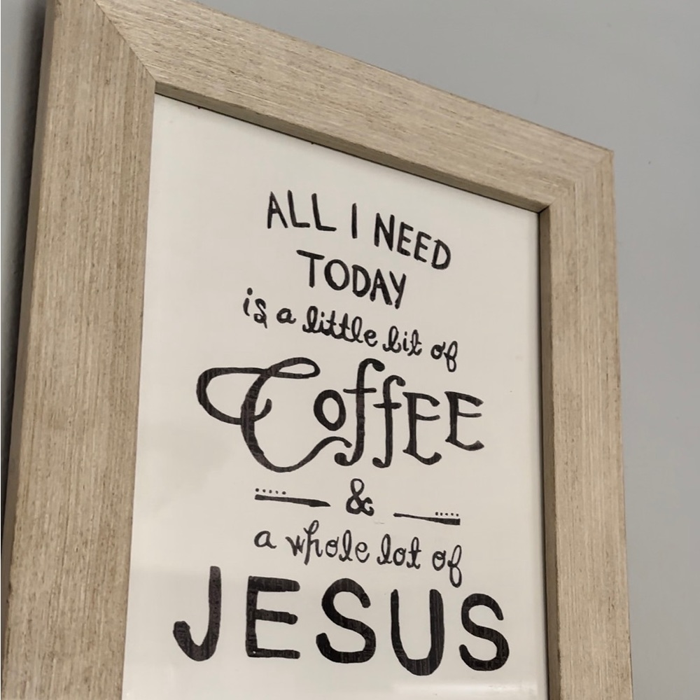 Coffee and Jesus sign